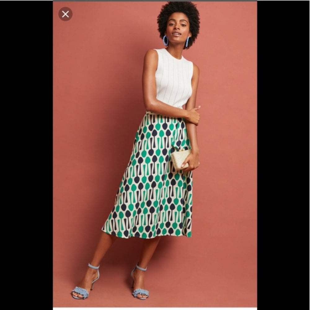 NWT Anthropologie Whimsy Midi Skirt by Eva Franco